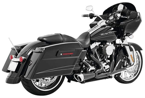 Freedom Performance - Freedom Performance 2 Into 1 Shorty Exhaust System - Black/Chrome Tip - HD00845