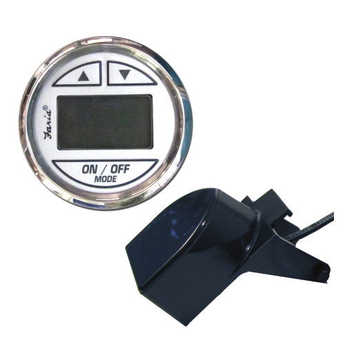 Faria Beede Instruments - Faria Chesapeake White SS 2" Depth Sounder w/Transom Mount Transducer