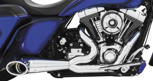 Freedom Performance - Freedom Performance 2-Into-1 Turnout Exhaust System - Chrome with Chrome Tip - HD00635