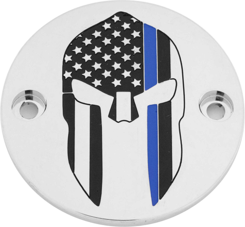 Custom Engraving LTD - Custom Engraving LTD Patriotic Points Cover for Sparta Blue Line - Chrome - M8 - LE02-63