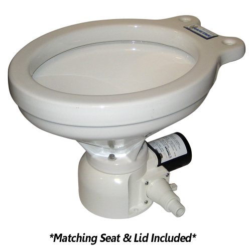Raritan - Raritan Sea Era Toilet - Household Style - Remote Intake Pump - Straight &amp; 90&deg; Discharge - Smart Toilet Control - 12v