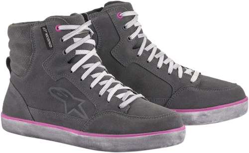 Alpinestars - Alpinestars Stella J-6 Waterproof Womens Riding Shoes - 2542220909510 - Gray/Pink - 10