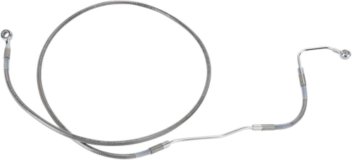 Drag Specialties - Drag Specialties Extended Stainless Steel Front Brake Line Kit - Clear Coated - 64 3/4in. - 691182-2