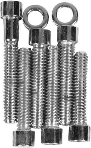 Drag Specialties - Drag Specialties Cam Cover Chrome Socket-Head Bolt Set - Smooth - MK366S