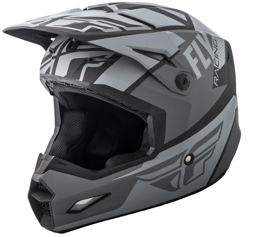 Fly Racing - Fly Racing Elite Guild Helmet - 73-8600-6-M - Matte Gray/Charcoal/Black - Medium