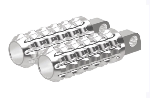 RSD - RSD Traction Footpegs - Straight Male Mount - Chrome - 00351128CH
