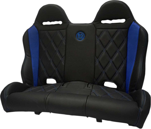 BS Sand - BS Sand Performance Front/Rear Bench Seat - Diamond - Black/Blue - PEBEBLBDX