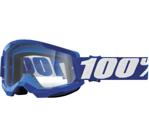 100% - 100% Strata 2 Goggles - 50027-00002 - Blue / Clear Lens - OSFM