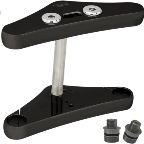 Pro-One Performance - Pro-One Performance 41mm Blind Top Triple Tree without Lights - 0 Deg. Rake - Black - 107100B