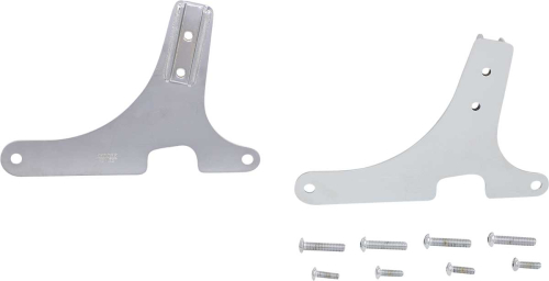 Khrome Werks - Khrome Werks Sissy Bar Sideplates - Chrome - 264009B