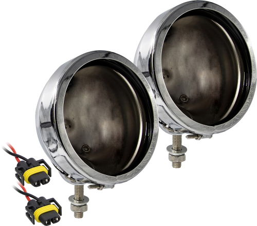 Saddle Tramp - Saddle Tramp Fog Light/Passing Light Housing - Chrome - BC-HDBUC6