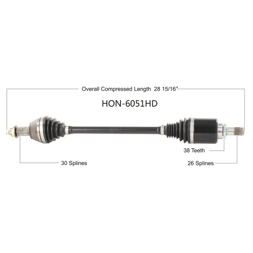 Open Trail - Open Trail HD 2.0 Front Axle - HON-6051HD