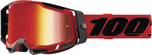 100% - 100% Racecraft 2 Goggles - 50121-251-03 - Red / Red Mirror Lens - OSFA