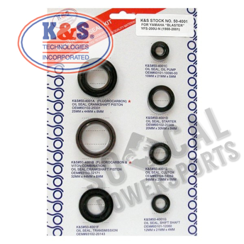 K&S Technologies - K&S Technologies Engine Oil Seal Kit - 50-4001