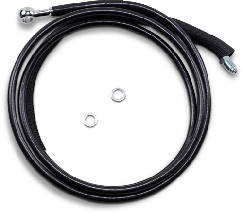Drag Specialties - Drag Specialties Black Vinyl Coated Hydraulic Clutch Line - +2in. - 0661-0052