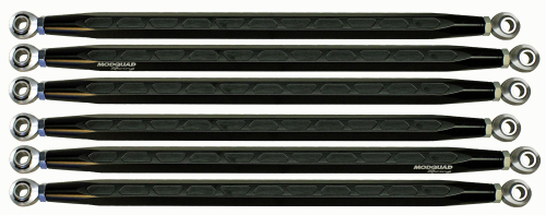ModQuad - ModQuad Hex Rear Radius Rods - 72in. - Black - CA-RR-X3RS-HEX-BLK