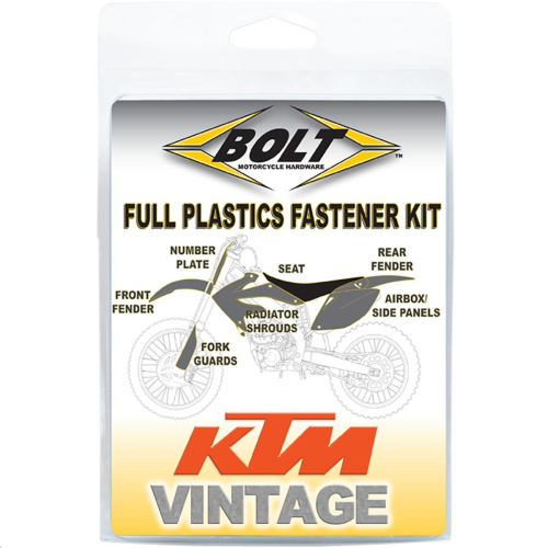 Bolt MC Hardware - Bolt MC Hardware Plastic Fastener Kit - KTM-9802102