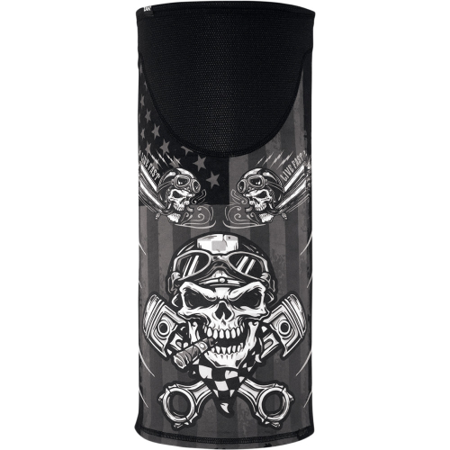 Zan Headgear - Zan Headgear Sportflex Series Windproof Tube - TW712 - Biker Skull - OSFM