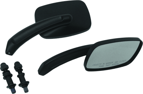 HardDrive - HardDrive Custom Rectangle Mirrors - Black - 18-138