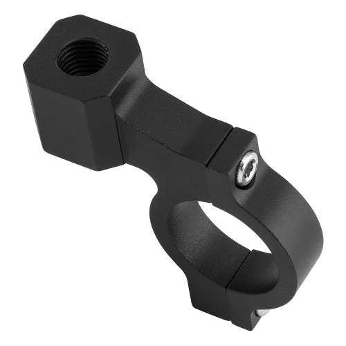 BikeMaster - BikeMaster T4 Handlebar Mirror Adapters for Lever Brackets - 10mm - Black - T4BK-10MM