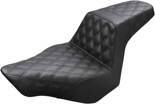 Saddlemen - Saddlemen Step-Up Full LS Seat - Black Full Diamond - 813-27-175