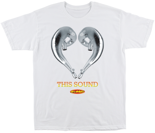 FMF Racing - FMF Racing Love This Sound 2 T-Shirt - SP9118997-WHT-L - White - Large