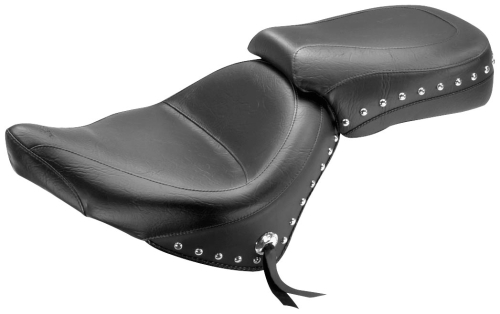 Mustang - Mustang Wide Two-Piece Touring Seat - Studded - 76510