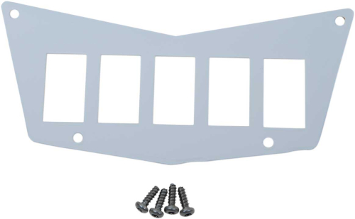 Moose Utility - Moose Utility Center 5 Switch Dash Plate - White - 100-4381-PU