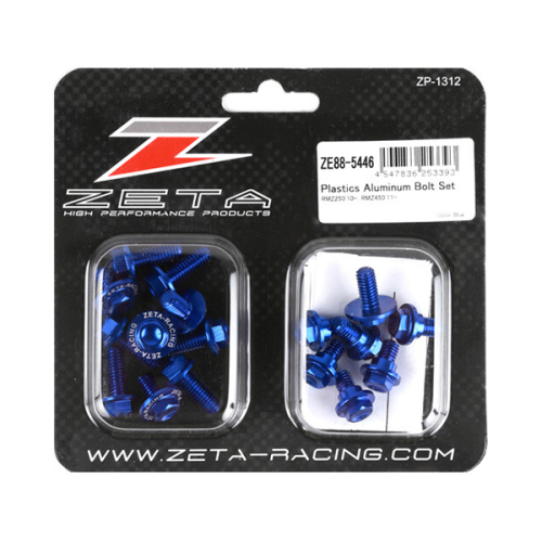 ZETA - ZETA Aluminum Body Bolt Kit - Blue - ZE88-5446