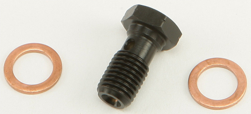 Goodridge - Goodridge Ebony 10mm x 1.25in. Single Short Banjo Bolt - P992-03-32BK
