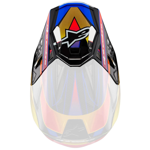 Alpinestars - Alpinestars Visor for S-M10 ERA Helmet - Gold Yellow/Rio Red Glossy - 8981123-5938-OS