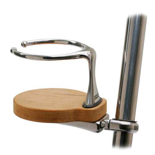 Edson Marine - Edson Clamp-On Drink Holder - Single - Teak