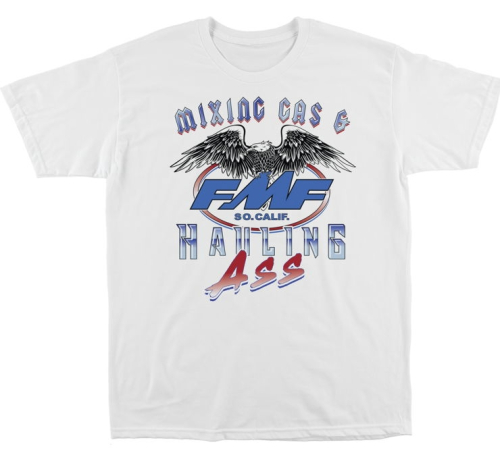 FMF Racing - FMF Racing Fighter T-Shirt - FA21118907-WHT-2XL - White - 2XL