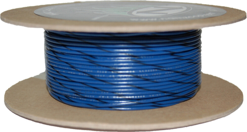 Namz - Namz 100-Foot OEM Color Wire Spool - 20 Gauge - Blue/Black Stripe - NWR-60-100-20