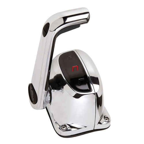 Uflex USA - Uflex&nbsp;Single Lever Top Mount Control w/Neutral Lock &amp; Trim Switch - Chrome