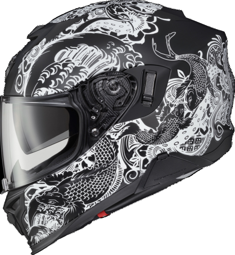 Scorpion - Scorpion EXO-T520 Nama-Sushi Helmet - T52-1102 - Black/White - X-Small