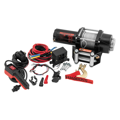 QuadBoss - QuadBoss 3500lb Winch with Wire Cable - RP35WC
