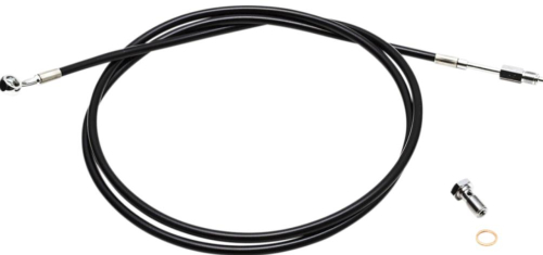LA Choppers - LA Choppers Hydraulic Clutch Line - Black Vinyl - LA-8049C19B