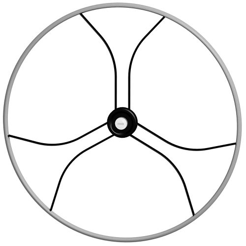 Edson Marine - Edson 40" "Double Black Diamond" Wheel w/Comfort Grip - Gray