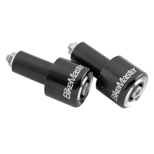 BikeMaster - BikeMaster Anodized Aluminum Billet Bar Ends - Black - 152127