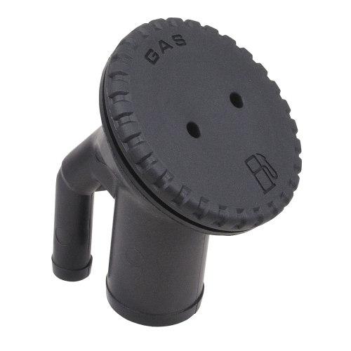 Perko - Perko 0542 Vented Fill f/1-1/2" Hose - Angled Neck - Gas - Black