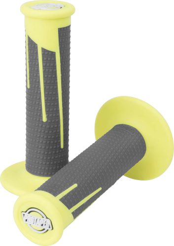 ProTaper - ProTaper Clamp-On Full Diamond Grips - Neon Yellow/Dark Grey - 021686