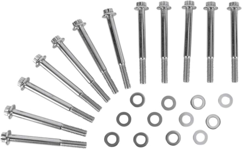 Diamond Engineering - Diamond Engineering Crankcase 12-Point Polished Stainless Engine Bolt Kit - PB520S