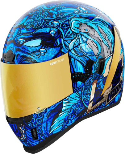 Icon - Icon Airform Ships Company Helmet - 0101-13677 - Blue - X-Small