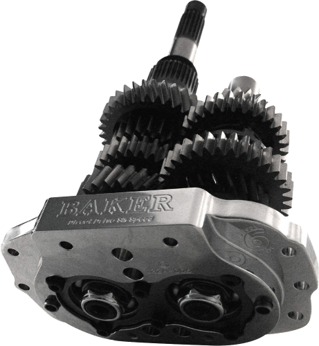 Baker - Baker 6-Speed Direct Drive Builders Kit with Polished Trap Door for Softail and Dyna Models - 2.94:1 - DD6-401L-02