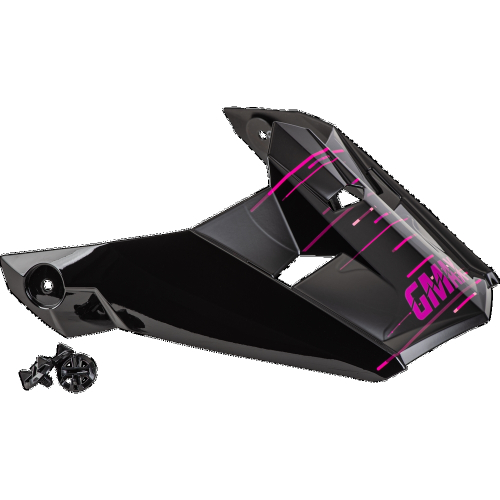 G-Max - G-Max Visor for MX-46Y Frequency Youth Helmets - MD-3X - Matte Black/Pink - G0463176