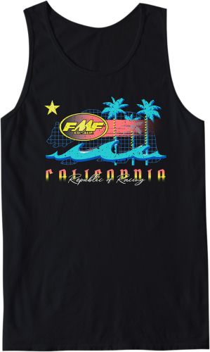 FMF Racing - FMF Racing Wavy Tank Top - SU22123900BK2X - Black - 2XL