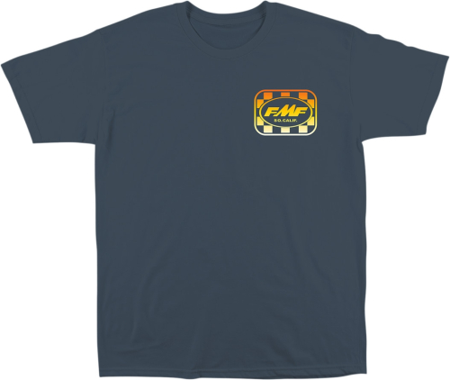 FMF Racing - FMF Racing Faded Checkers T-Shirt - SP22118903BLLG - Blue - Large