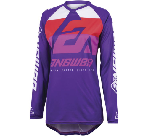 Answer - Answer Syncron CC Womens Jersey - 447318 - Purple/White/Red - Small