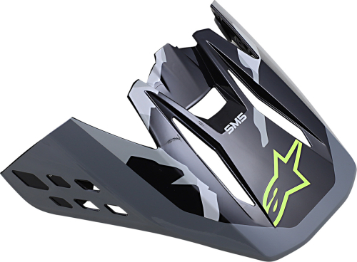 Alpinestars - Alpinestars Visor for S-M5 Helmets - Rover/Gray/Fluo Yellow/Gray - 8983821-1559